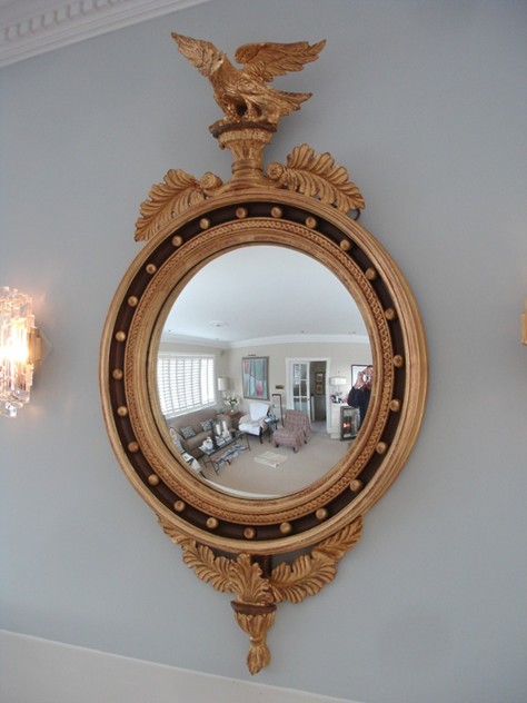 120 cm Recency convex gilt wood mirror.-empel-collections-regency mirror-002_main.JPG